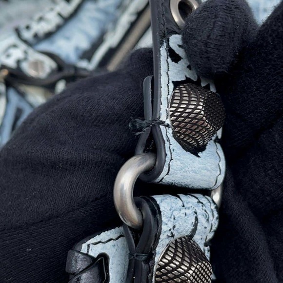 Balenciaga Neo Cagoul Graffiti XS Shoulder Bag Black - Picture 10 of 13